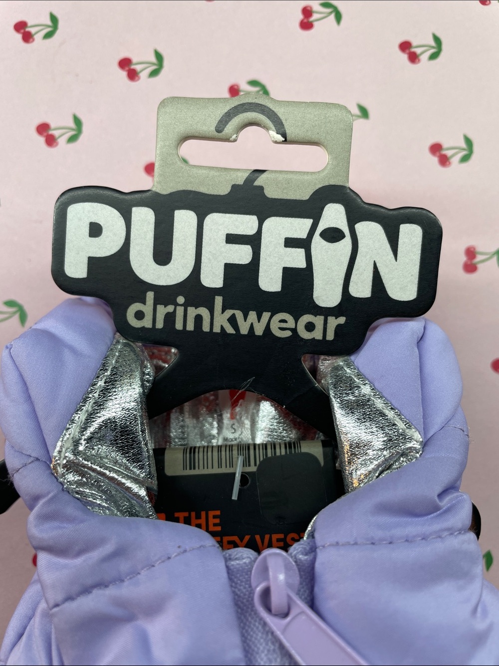 Puffin Drinkwear Lavandear Puffy Jacket Beverage Insulator - Picture 3 of 7